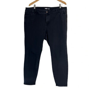 Old Navy Black Rockstar Super Skinny High Rise Jeans Plus Size 22 Denim Bottoms